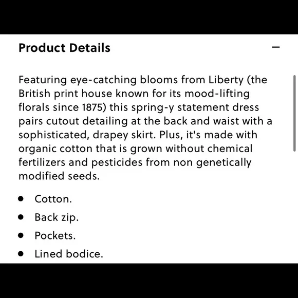 NWT J.Crew Side-cutout cotton dress in Liberty Giorgia Duke print size 4 - Picture 6 of 8